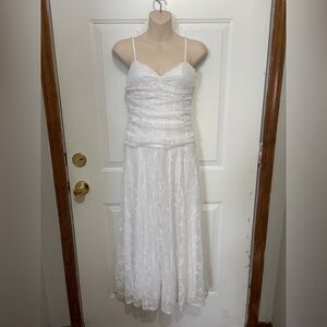chinese dress ladies Eternal Flame Pearl Strap Midi Dress Off White main image 1